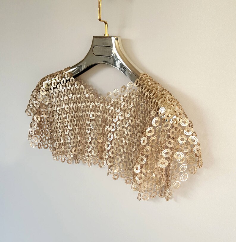 sequin wedding cape