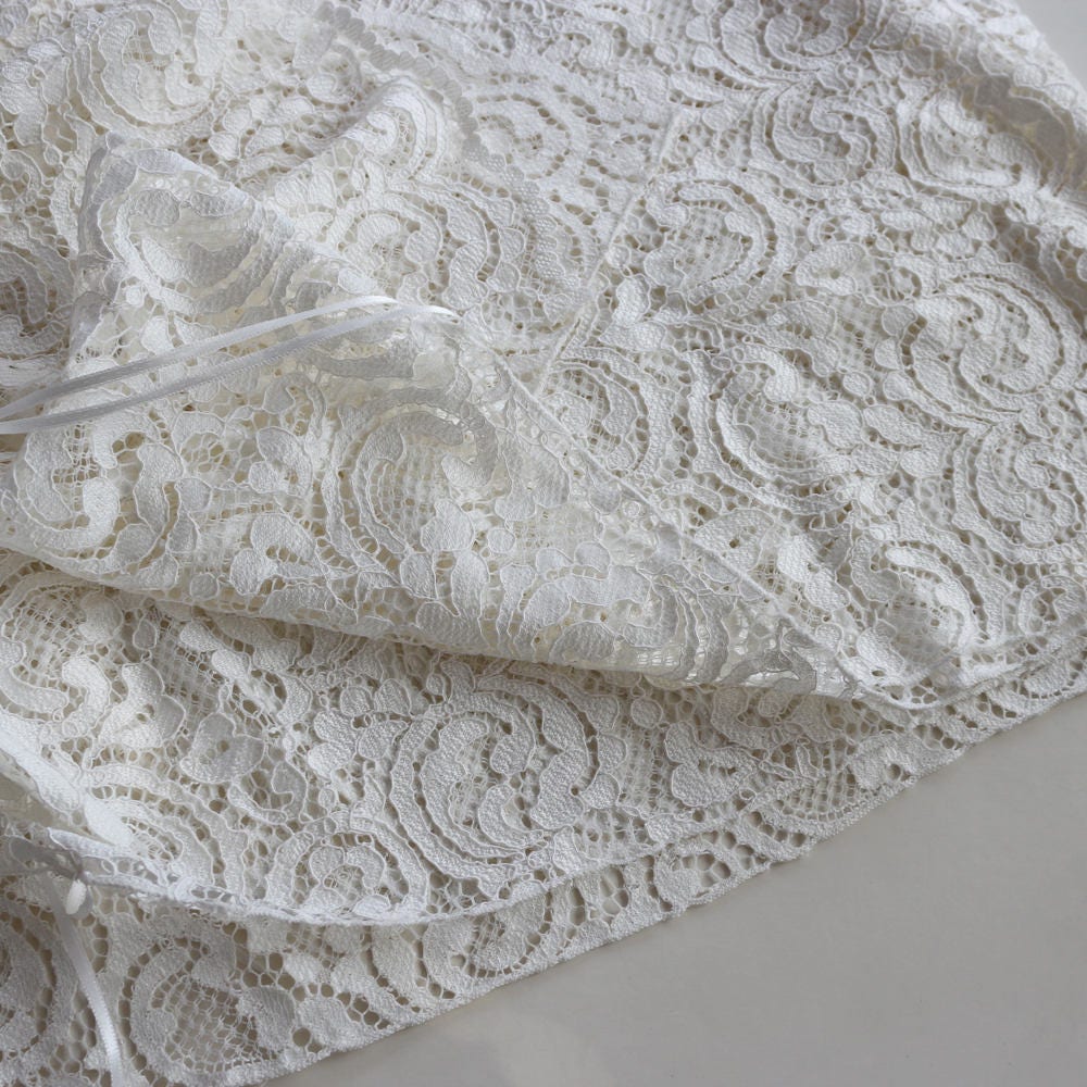 Cotton lace wedding cape Ivory lace wedding bolero Plus size | Etsy