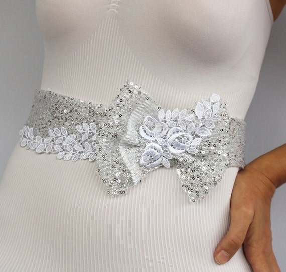 lace bridal sash