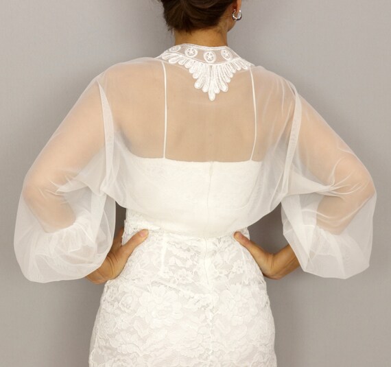 under dress mesh bolero