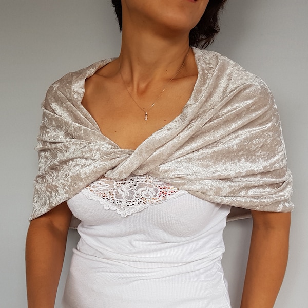 shawl for velvet dress