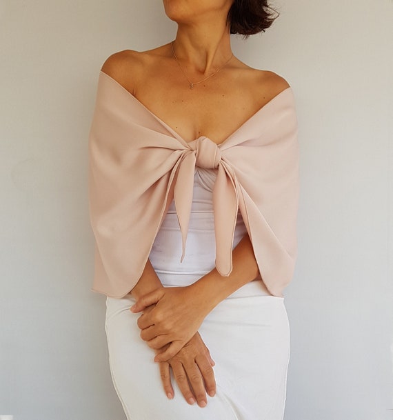 blush shawl wedding