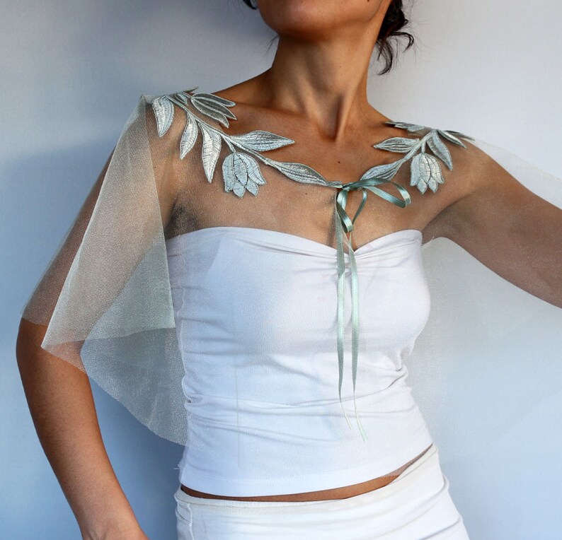 sheer green cape