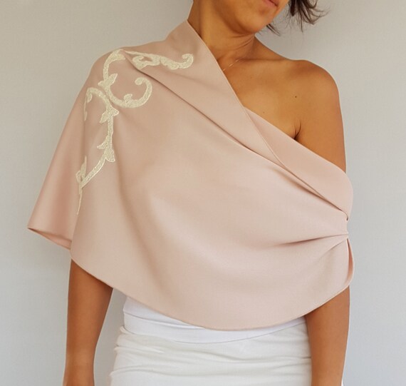 blush evening wrap