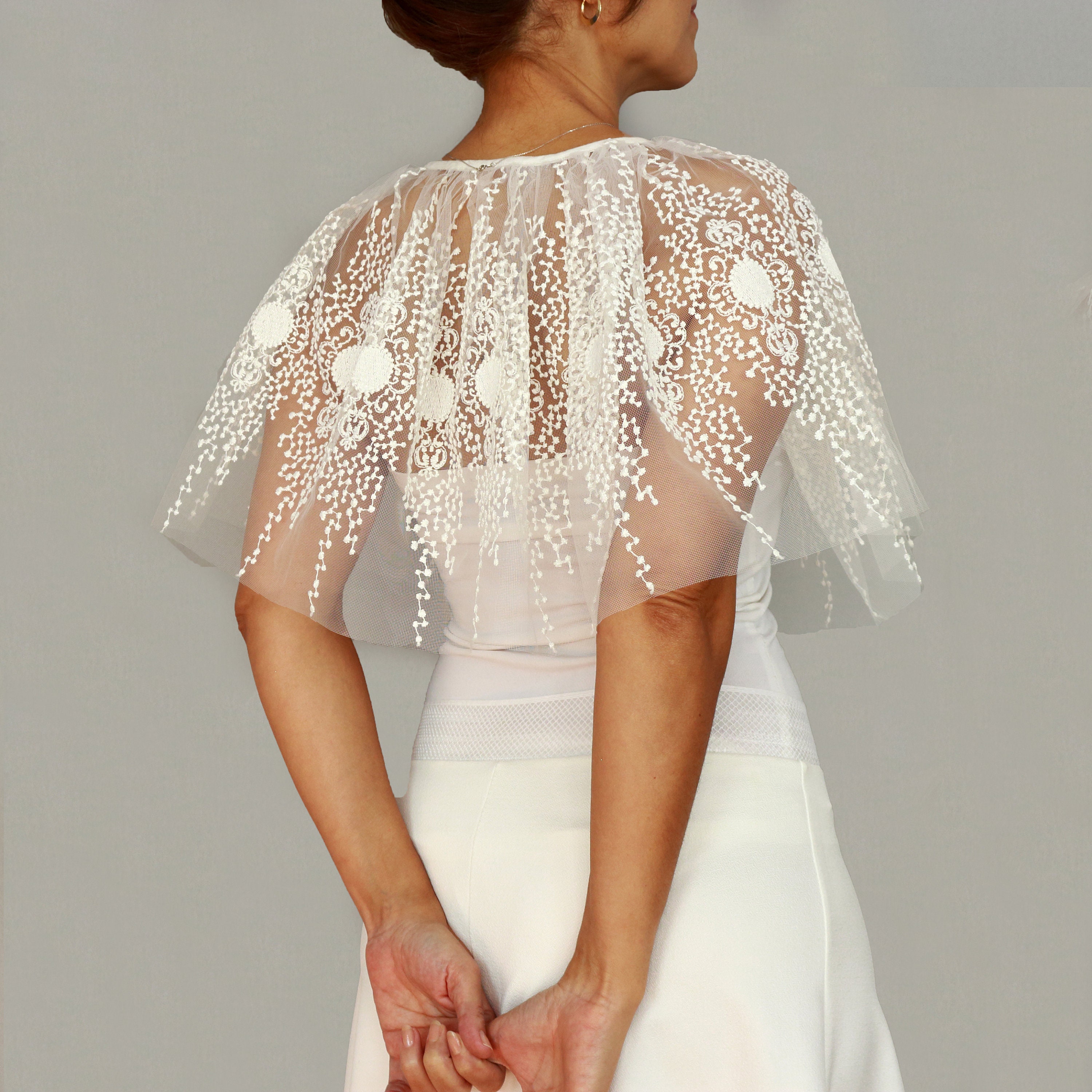 Ecru Lace Bolero - Etsy, image size:3000x3000