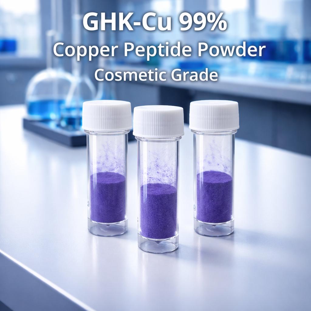 ghk cu cosmetic grade powder 99.8% GHK-CU (Copper Peptide) Raw Powder (GHKCU)