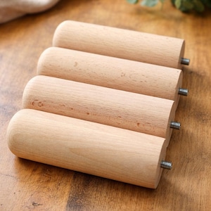Set van 4 houten meubelpoten, voor doe-het-zelfprojecten