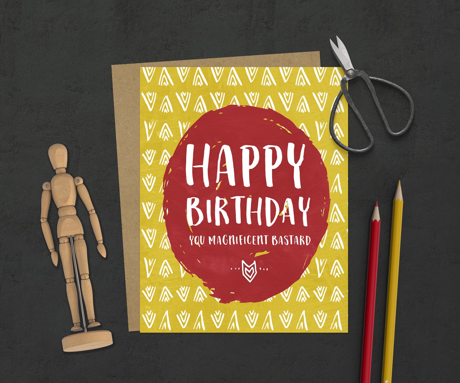funny birthday card magnificent bastard happy birthday