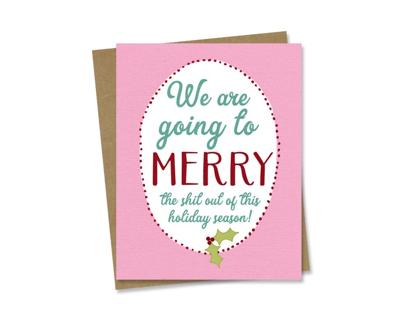 Funny Christmas Card for Brother Funny Brother Merry  Etsy
