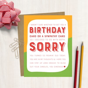 Carte de voeux drôle d'anniversaire | Carte d'anniversaire vieille blague | Carte de joyeux anniversaire | Carte d'anniversaire drôle d'âge
