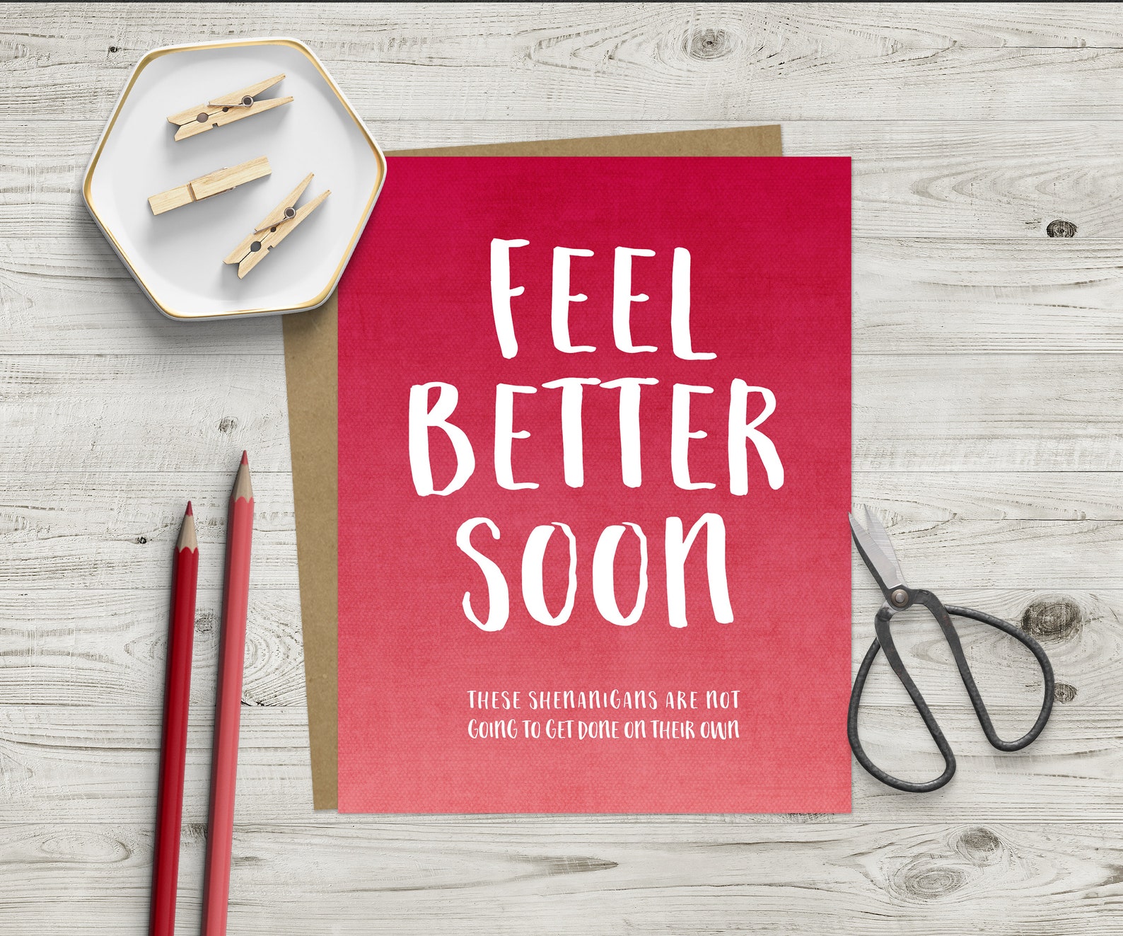 Funny Get Well Card Feel Better Soon Card Funny Shenanigan - Etsy Norway