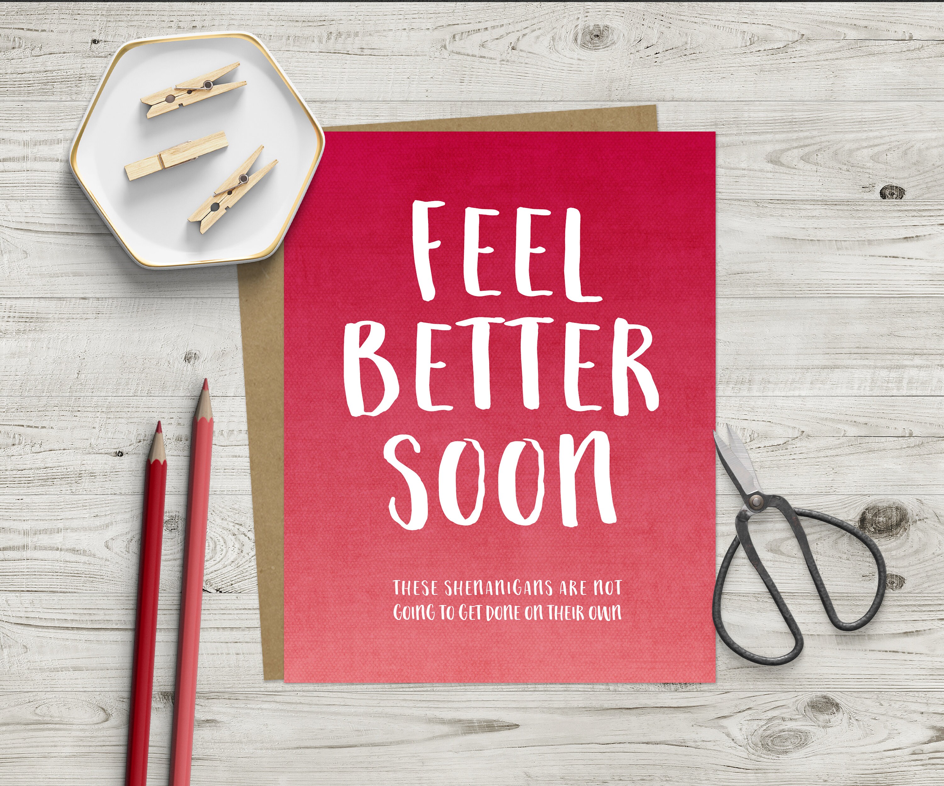 Funny Get Well Card Feel Better Soon Card Funny Shenanigan Etsy Norway