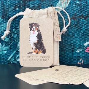 Cartes Leçons de vie d'un chien | Cadeau d'amitié | Citations pour les amoureux des chiens | Cartes de motivation | Leçons de chien | Bas de Noël