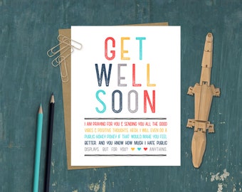 Funny Cancer Survivor Card | Cancer Prayer Card | Hug You Friend | Encouragement Card | Sympathy Cancer | Get Well Soon Card