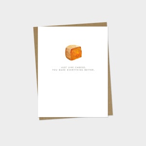 Cheesy Friend Card | Kaasvriendkaart | Kaaswoordspelingkaart | Grappige liefdeskaart | Grappig | Kaasliefhebberkaart | Grappige kaaskaart
