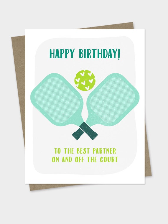 Pickleball Birthday Card Funny Birthday Card for Pickleball, diy