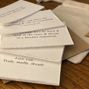 Mini mots d'amour Cartes d'affirmation de la Saint-Valentin Deck d'amour Cartes d'anniversaire de la Saint-Valentin pour l'amour