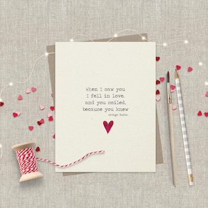 Valentines Day Card | Romantic Love Card | Anniversary Card |  Card for Husband | Card for Wife | Card for Girlfriend