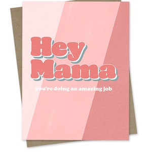 Sweet Love Mothers Day Card / Awesome Mom Mothers Day Greeting Card / Card for New Mom / Mom Love Card / Mama Mom Encouragement Card image 2