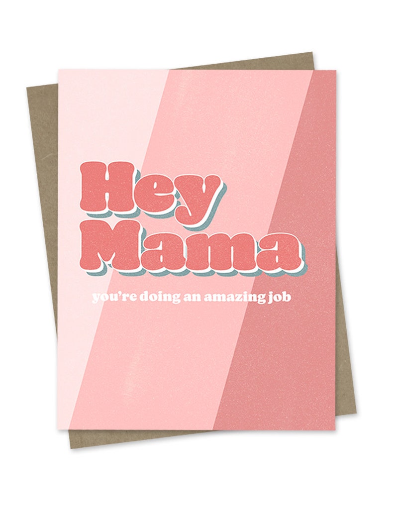 Sweet Love Mothers Day Card / Awesome Mom Mothers Day Greeting Card / Card for New Mom / Mom Love Card / Mama Mom Encouragement Card image 2