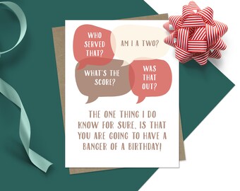 Pickleball Birthday Card | Funny Pickleball Card | Pickleball Birthday | Banger of a Birthday | Funny Card