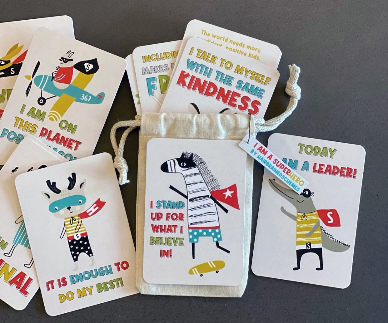 Children Superhero Affirmation Cards, Affirmations Cards for Kids ...