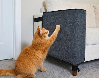 Cat Couch Scratch Protector for Sofa Armrest – Upholstery Arm Cover for Cats, Scratch Resistant Fabric, Pet Sofa Arm Guard