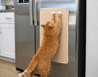 Cat Wall Scratcher Pad, Corner Cat Scratching Mat, Adhesive Cat Scratcher for Wall, Couch & Furniture Protector for Cats, Cat Scratch Pad