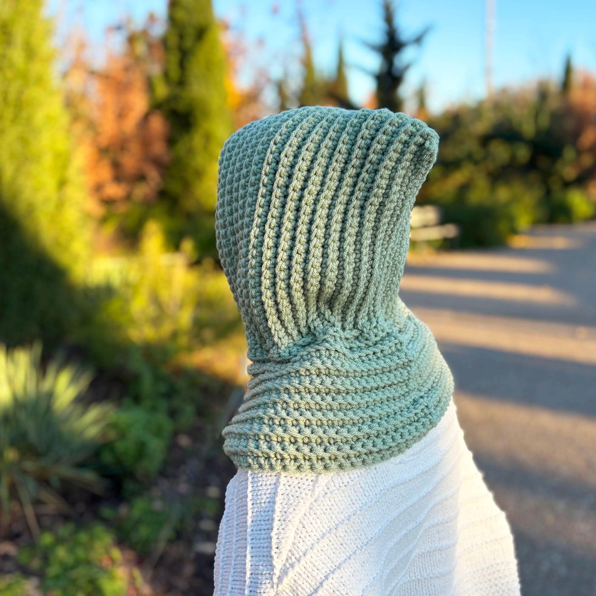 Crochet Hood Pattern Hooded Cowl Scarf – Everhood, Easy and Quick ...