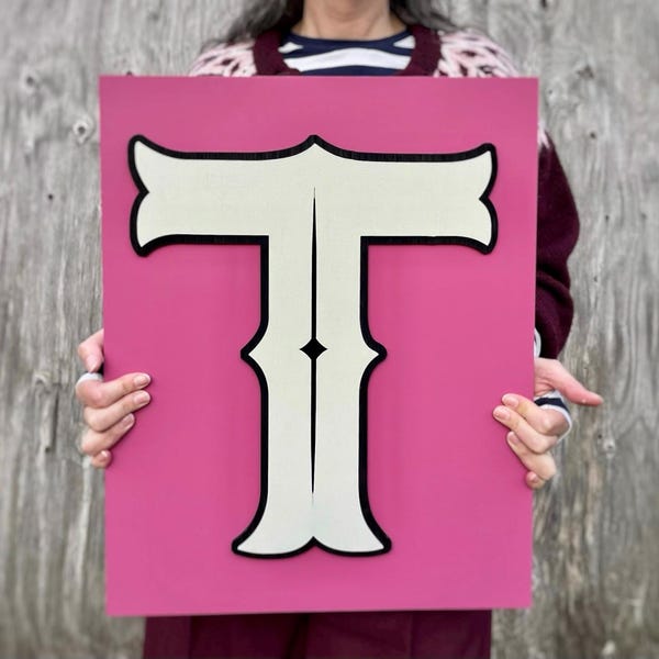 Arte mural con letras de madera, letrero inicial hecho a mano, decoración tipográfica familiar para el hogar