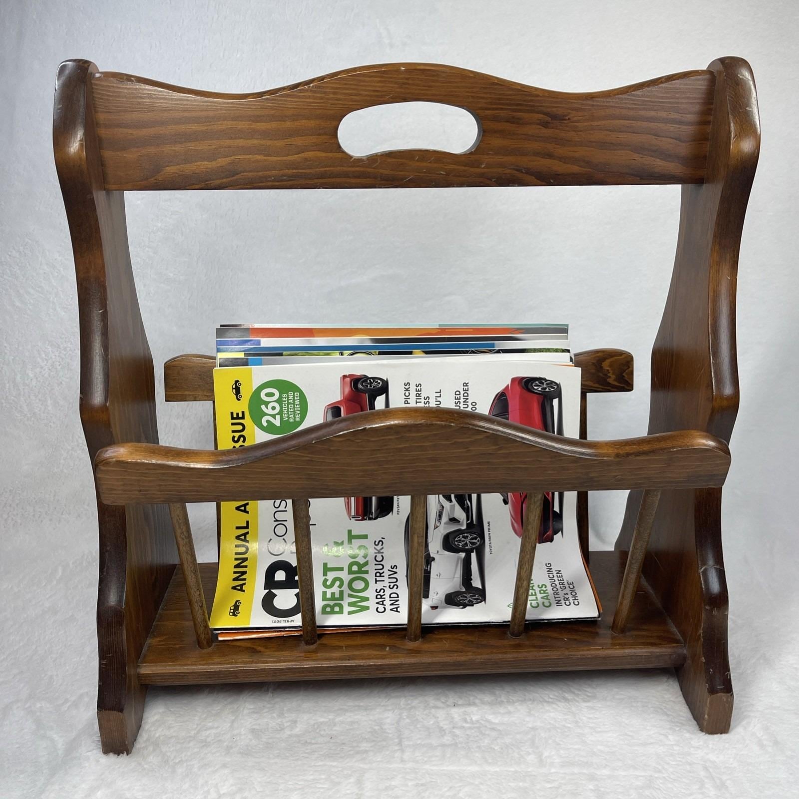 マガジンラック Vintage magazine holders Vintage Magazine Rack Holder Floor - Etsy