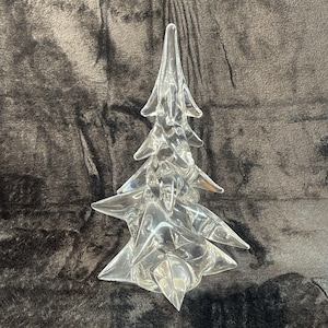 Vintage Taste Setter Sigma Lead Crystal Christmas Tree Figurine 9.75" Japan