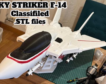 GI JOE Sky Striker F-14 1.12 Assembled parts