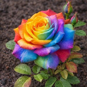 Rainbow Rose Plant - Etsy