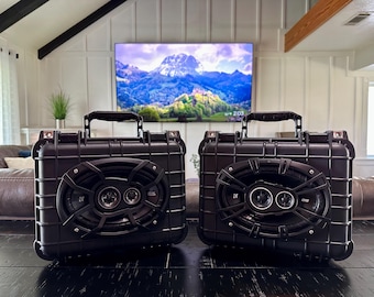 Altavoz portátil personalizado Apache 2800 6x9 Kicker DS / Boombox Bluetooth hecho a mano