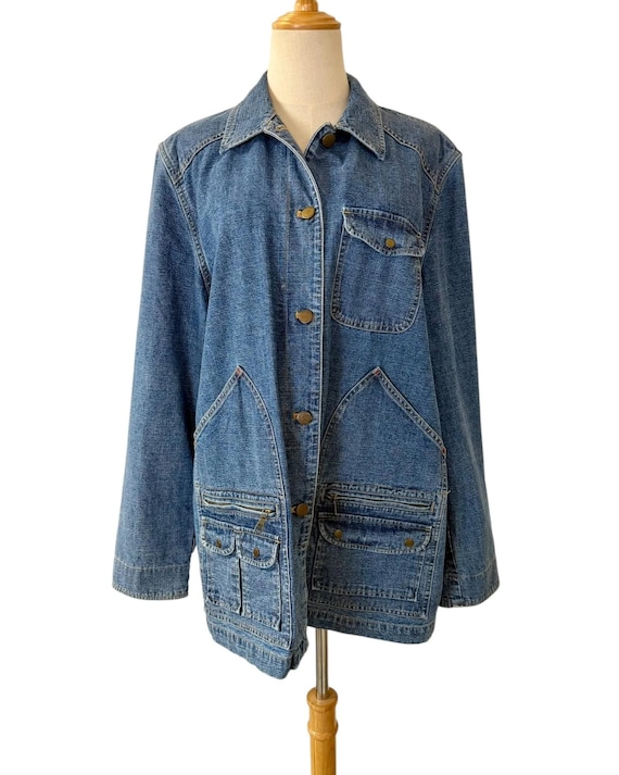 Vintage Y2K Lauren Jeans Co. Ralph Lauren Denim Chore Coat