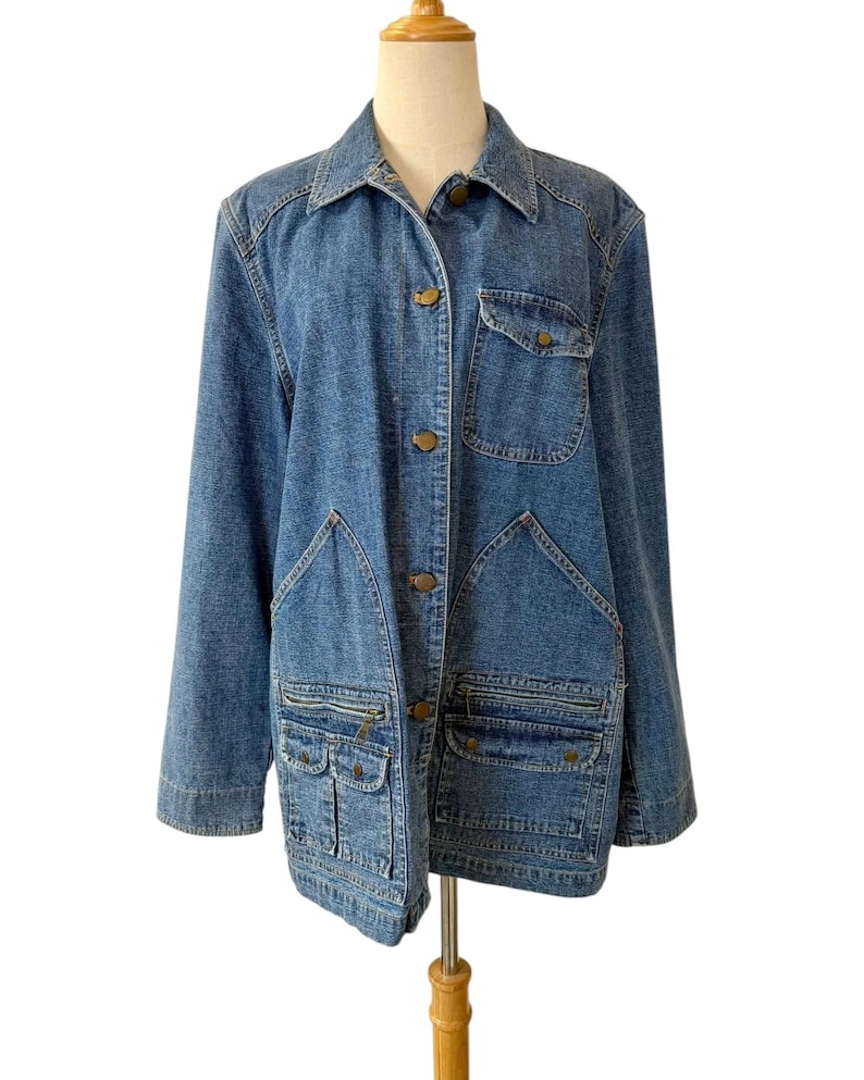 Vintage Y2K Lauren Jeans Co. Ralph Lauren Denim Chore Coat image 1