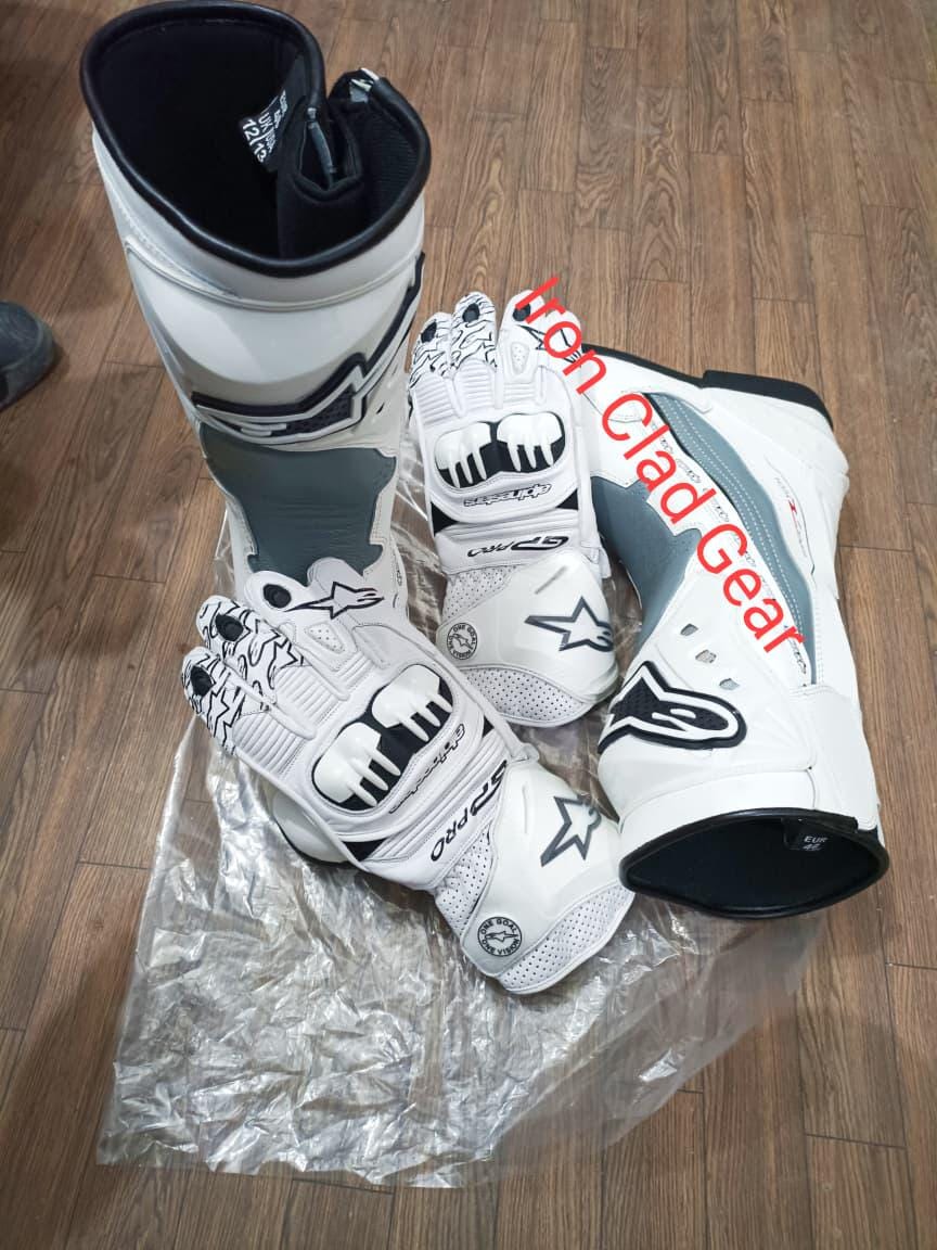 アルパインスターズ レザーレーシンググローブ＆ブーツセット