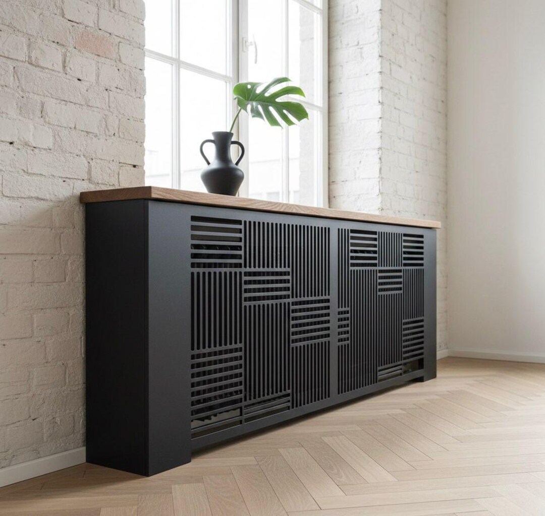 Farmhouse Radiator Cover Elegant Custom-made Radiator Cover, Luxury Radiator Cabinet, Farmhouse ...