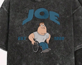 Camisa bordada de "Family Guy", camiseta lavada "Family Guy", camiseta vintage "Guy" (1999), top de dibujos animados con lavado ácido, regalo familiar divertido, ropa retro