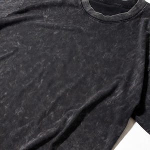 Custom Mineral Wash Embroidered Angel Stitch T-Shirt, Hand Embroidered Overstimulated Funny Tee, Vintage Washed Oversized Gift image 10