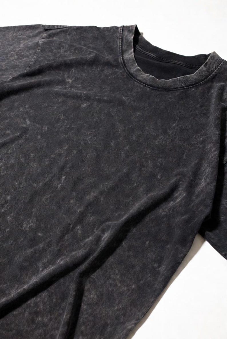 Custom Mineral Wash Embroidered Angel Stitch T-Shirt, Hand Embroidered Overstimulated Funny Tee, Vintage Washed Oversized Gift image 10