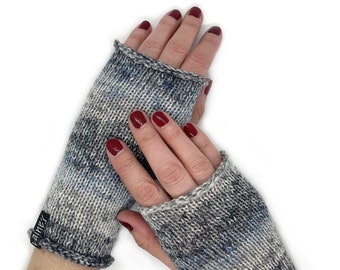 Short Fingerless Gloves, Thumbhole Arm Warmers