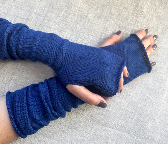 Las Mejores Ofertas En Guantes Y Mitones Sin Dedos Azul Para