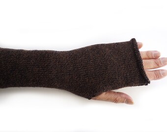 Long Fingerless Gloves, Thumbhole Arm Warmers