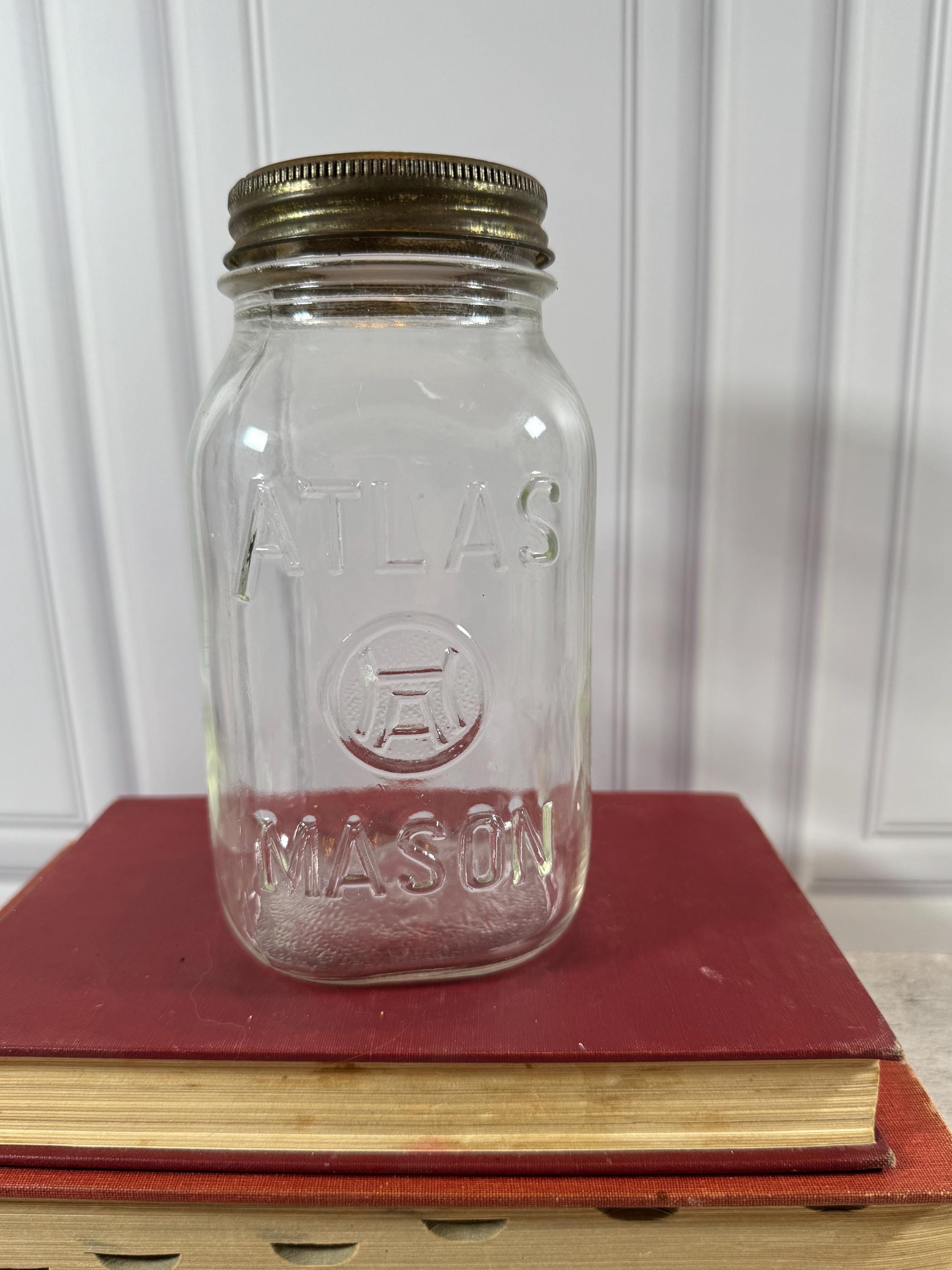 Vintage Atlas Jar - Etsy