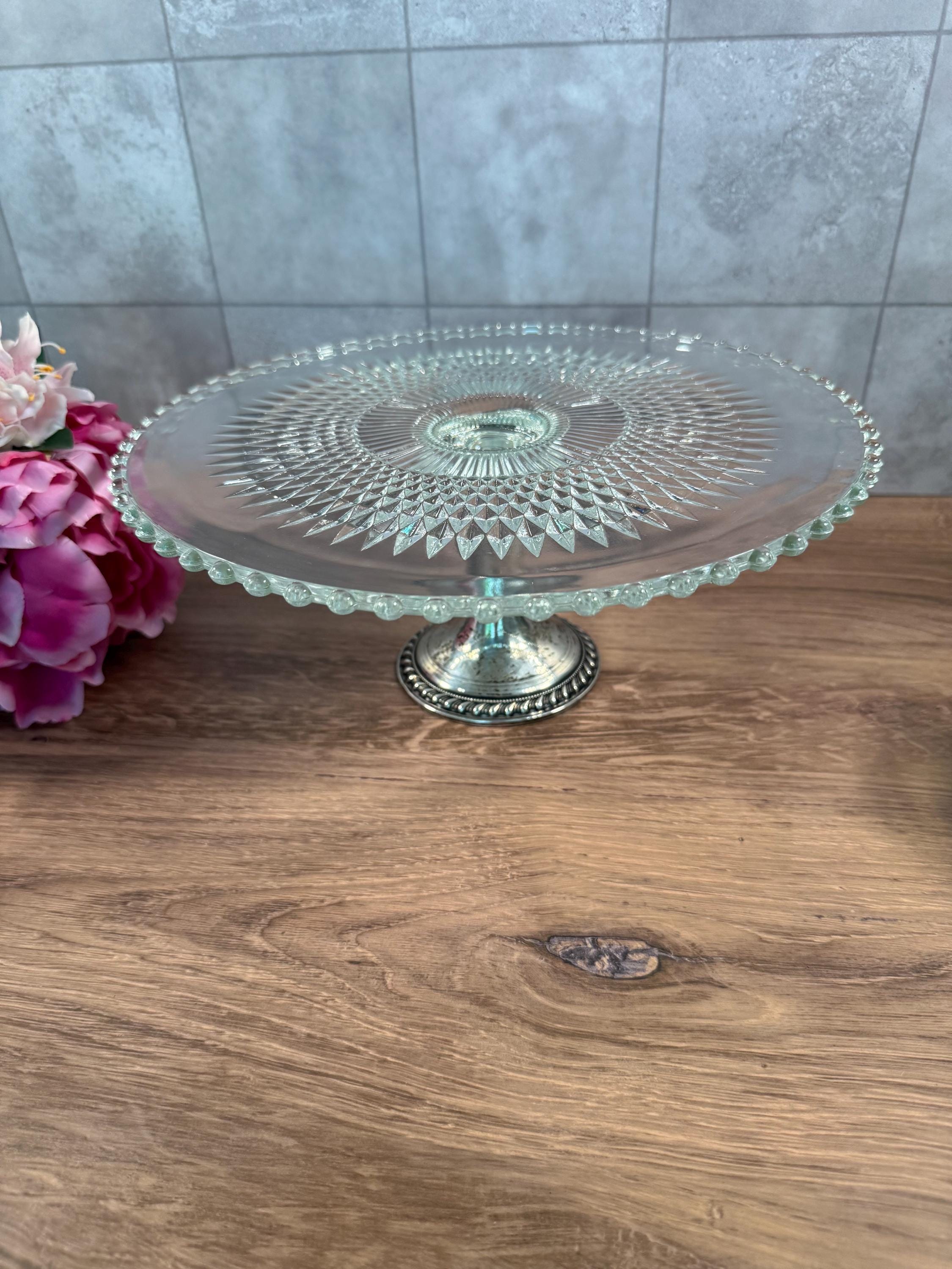 Candlewick cake stand - Etsy 日本