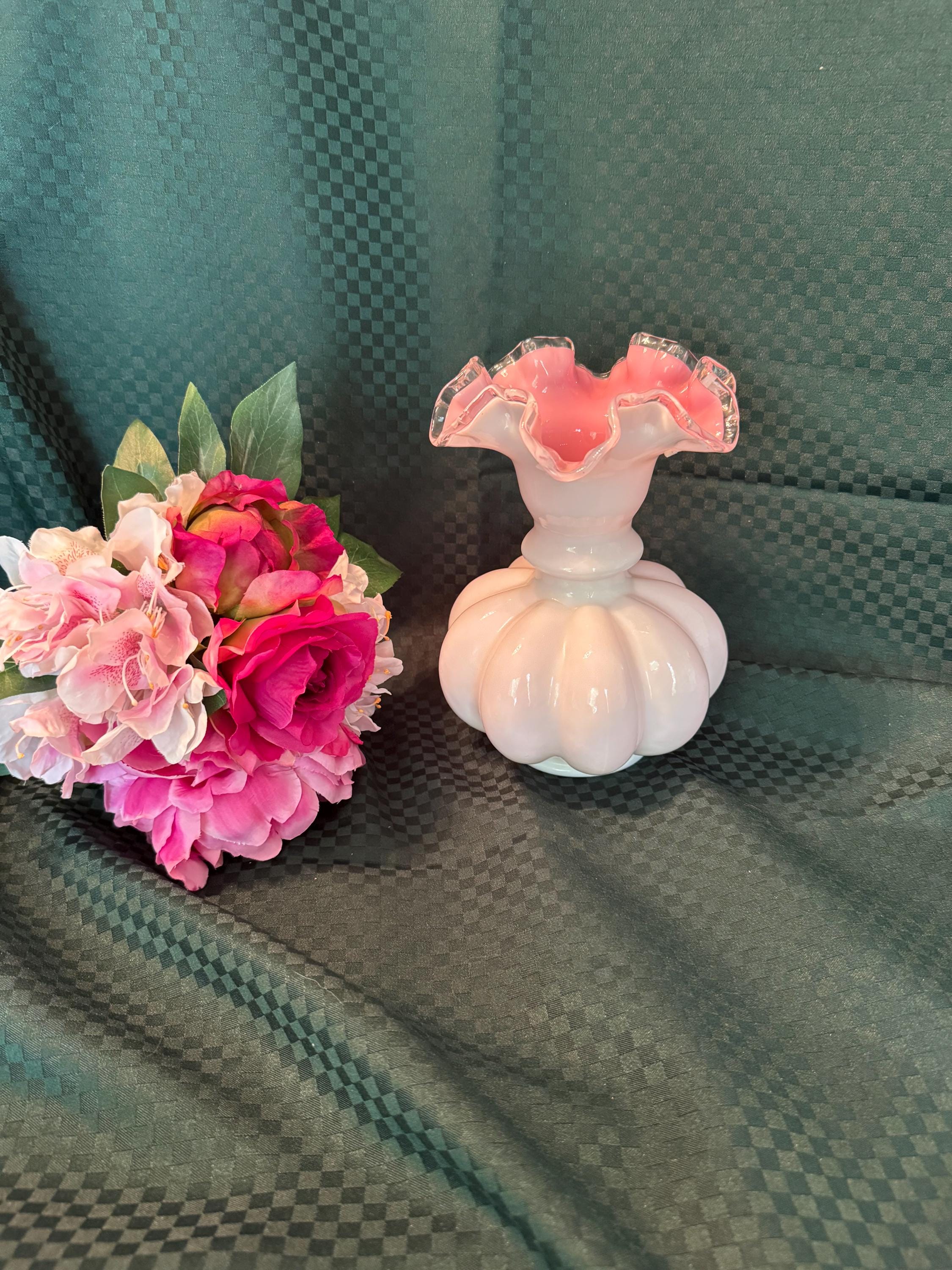 Fenton Melon Vase 8