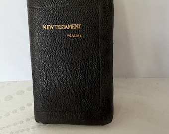 Vintage 1943 The New Testament Psalms collectible religieus boek WWII-tijdperk