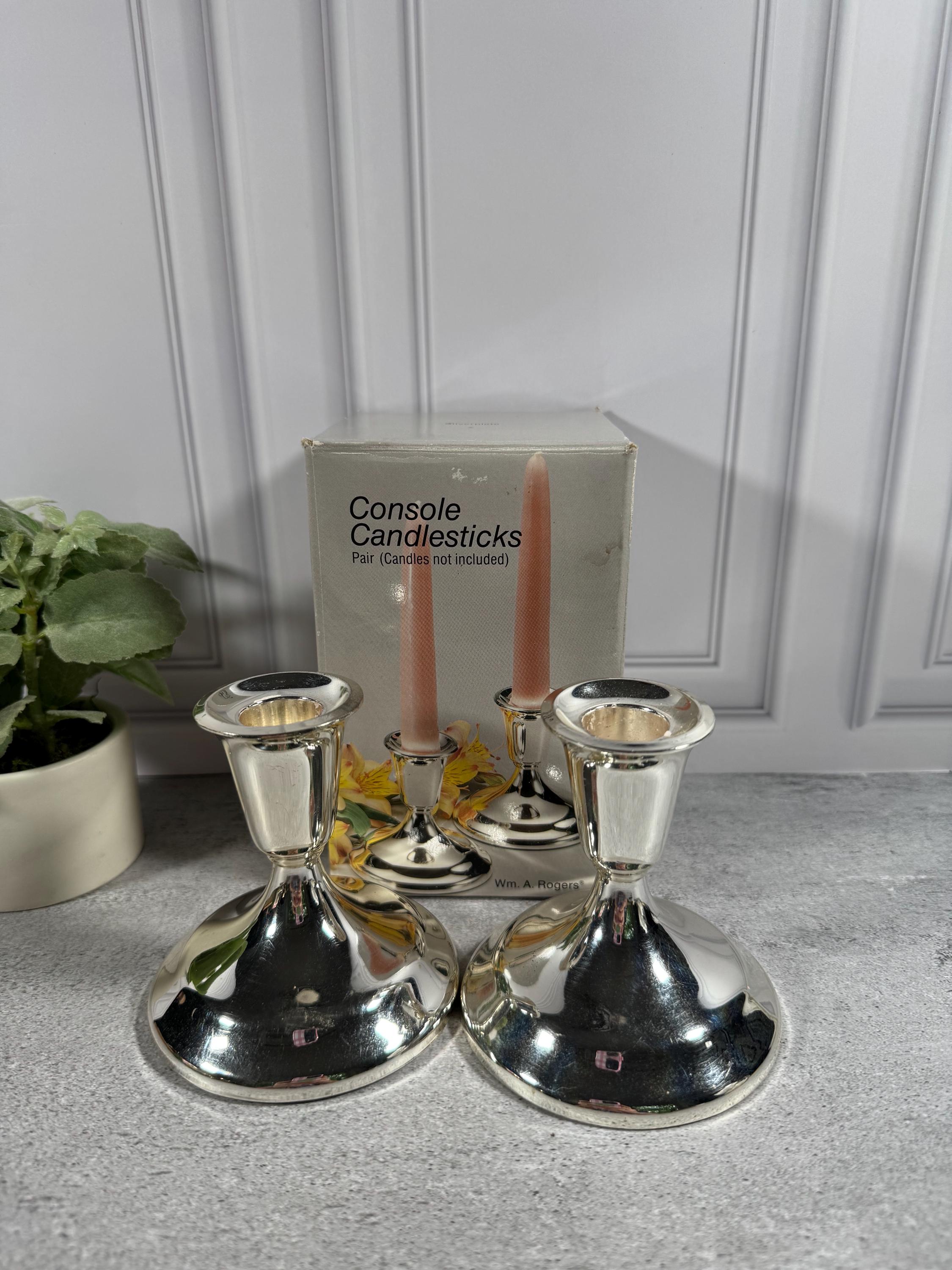 Rogers Silver Candlesticks - Etsy Rogers Silver Candlesticks - Etsy
